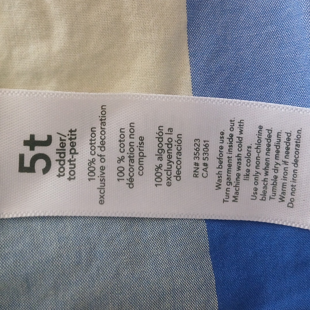Carter's & Under Armor Boys Size 5T/YXS Plaid & Blue Shirts - Picture 5 of 8